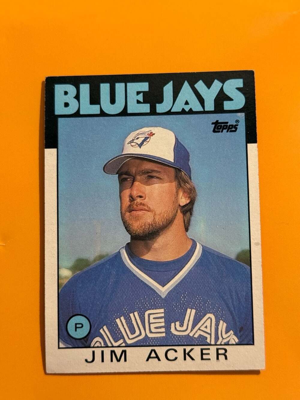 1986 Topps Jim Acker Toronto Blue Jays Pitcher #569